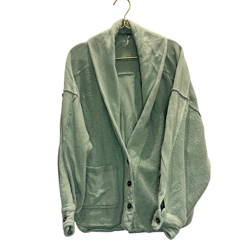 Free People – Hailee Sweater Knit Cardigan – Mint Green – Size Small